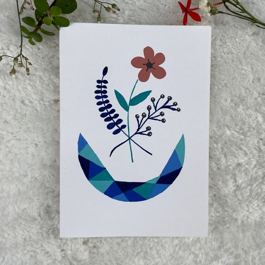 Abstract Bloom Mandala Card