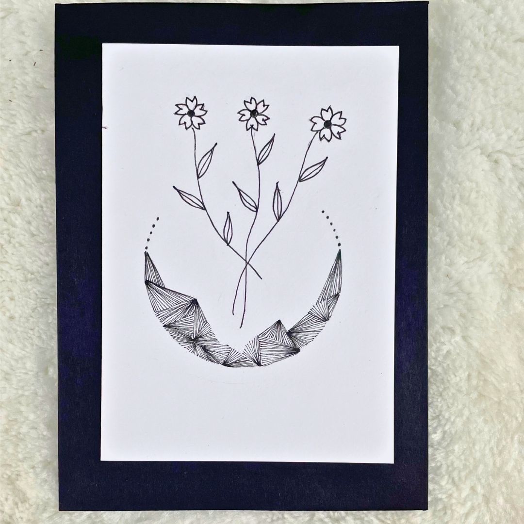 Minimalist Bloom Art Card