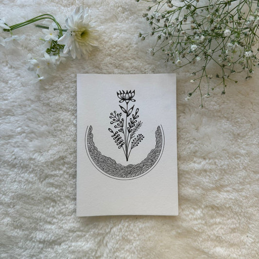 Minimalist Mandala Art Card