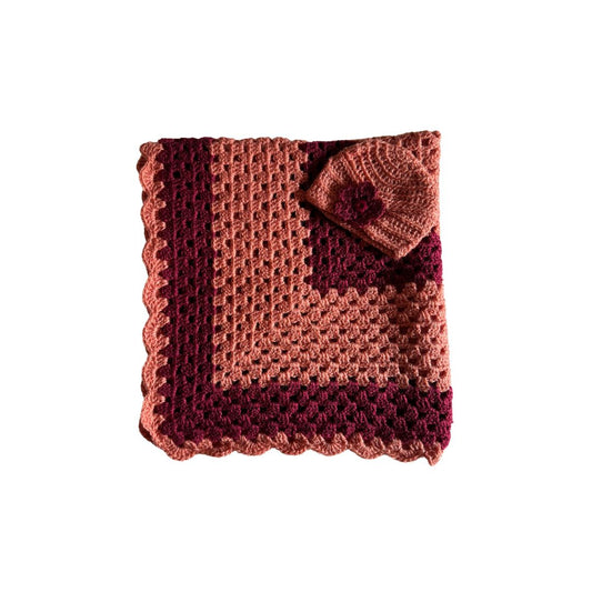 Autumn Spice Crochet Baby Blanket