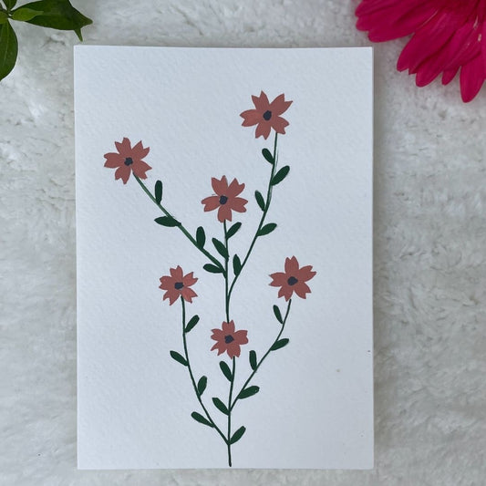 Dogwood Flowers Gouache Art