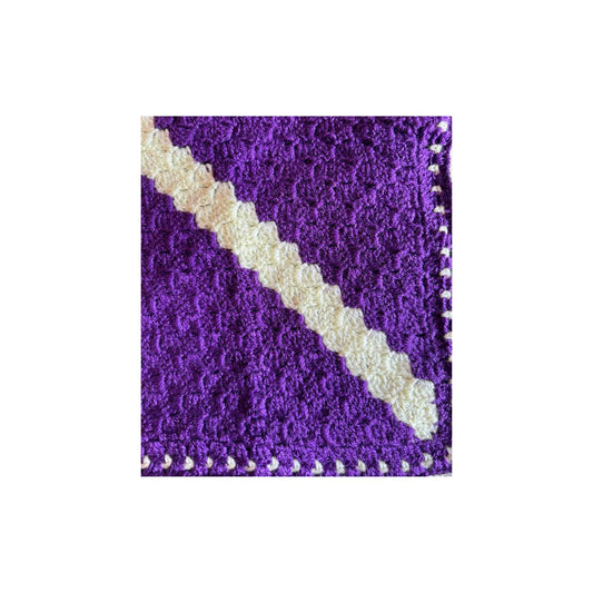 Purple Majesty Crochet Baby Blanket