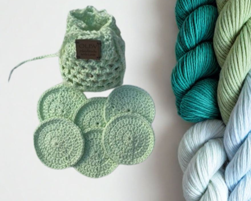 Handmade Crochet Reusable Face Wipes