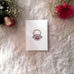 Single Flower Watercolor Handmade Greeting Card