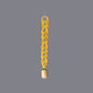 Yellow macrame wall hanging with a swiss bell 